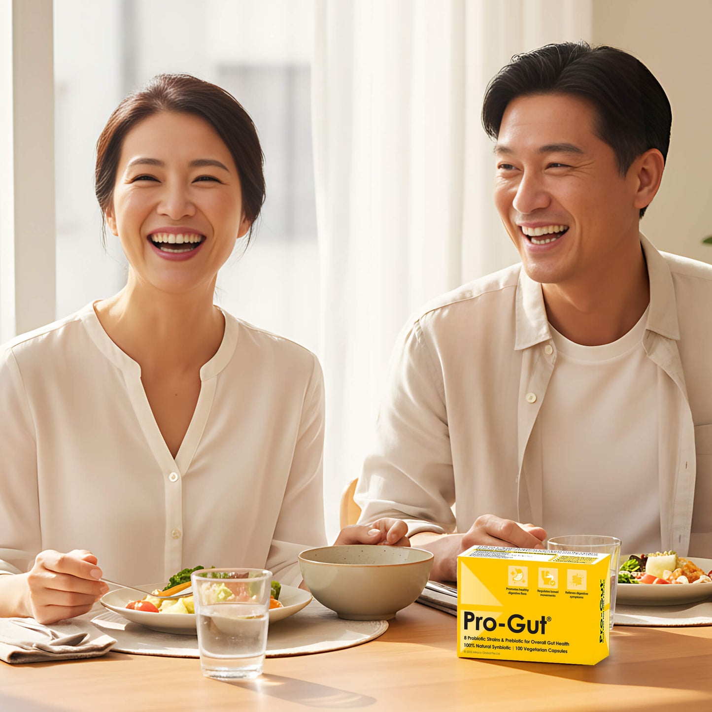 Pro-Gut® 8-Strain Daily Probiotics & Prebiotic – 30 Capsules