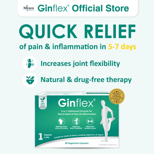 Ginflex® Natural Joint Relief & Anti-Inflammatory – 30 Capsules