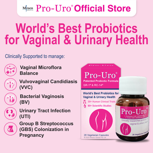 Pro-Uro® World’s Best Probiotics for Women’s Vaginal & Urinary Health – 28 Capsules